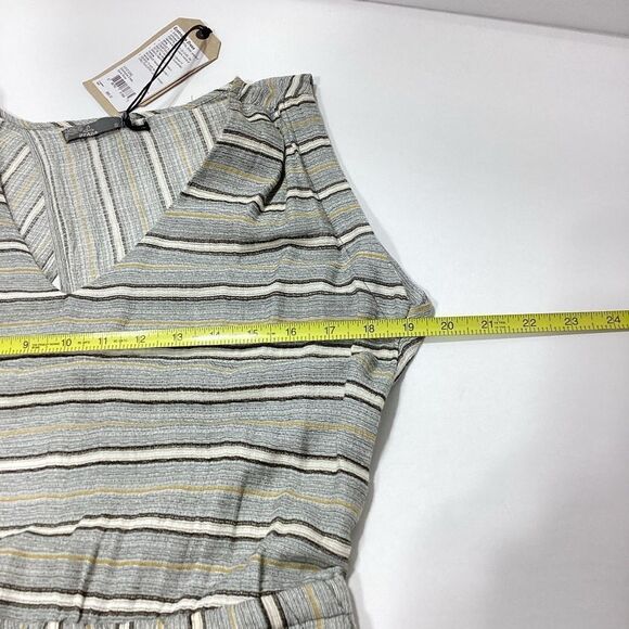 Prana Ecotropics Dress Stellar Stripe Open Back Midi S NWT Organic - Picture 13 of 16